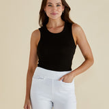 Francis Rib Tank - Black