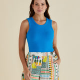 Francis Rib Tank - Blue