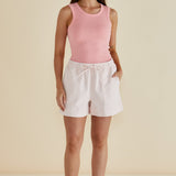 Francis Rib Tank - Peach