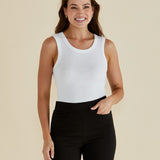 Francis Rib Tank - White