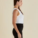 Francis Rib Tank - White