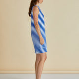 Tia Tank Dress - Royal Blue Stripe