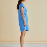 Daphne V-Neck Dress - Powder Blue