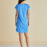 Daphne V-Neck Dress - Powder Blue