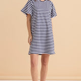 Darcy Dress - Navy Stripe