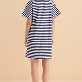 Darcy Dress - Navy Stripe