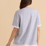 Boyfriend Tee - Grey Marle