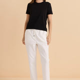 Cotton Slim Fit Tee - Black