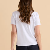 Cotton Slim Fit Tee - White