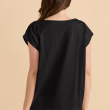 Beth Boatneck Tee - Black