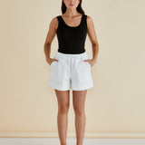 Emma Scoop Tank - Black