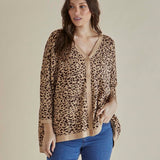 Hampton Cardigan - Animal Print