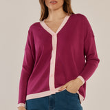 Hampton Cardigan - Pink