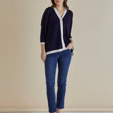 Hampton Cardigan - Navy