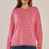 Natasha Knit Top - Blush Stripe