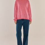 Natasha Knit Top - Blush Stripe