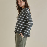 Natasha Knit Top - Green Stripe