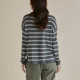 Natasha Knit Top - Green Stripe