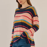 Natasha Knit Top - Multi Stripe