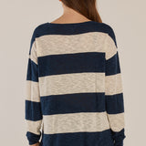 Natasha Knit Top - Ocean Stripe