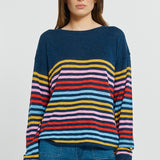 Natasha Knit Top - Rainbow Stripe