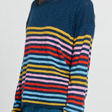 Natasha Knit Top - Rainbow Stripe