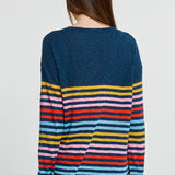 Natasha Knit Top - Rainbow Stripe