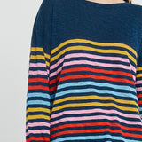 Natasha Knit Top - Rainbow Stripe