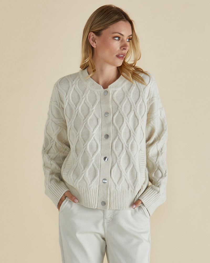 Celene Knit Cardigan - Cream