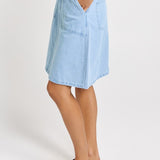 Aida Denim Skirt - Medium Wash | Betty Basics