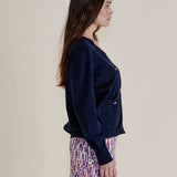 Leon Knit Cardigan - Navy
