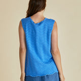 Aviva Tank - Blue Stripe