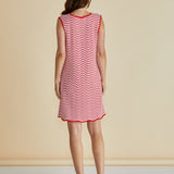 Viola Tank Dress - Red/White Stripe