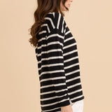 Bradford Knit Top - Cream/Black