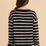 Bradford Knit Top - Cream/Black