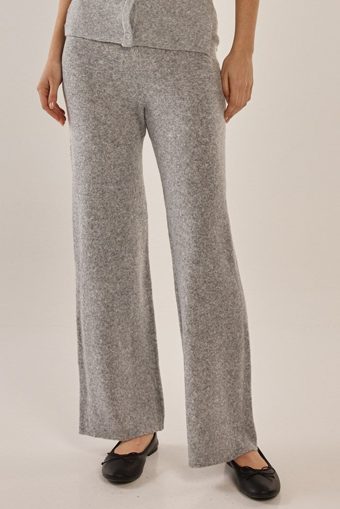 Nash Knit Pant - Grey Marle