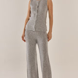 Nash Knit Pant - Grey Marle