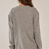 Ruby Knit Sweater - Grey Marle