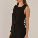 Shona Knit Vest - Black
