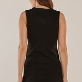Shona Knit Vest - Black