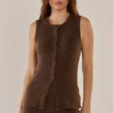 Shona Knit Vest - Espresso