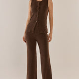 Shona Knit Vest - Espresso