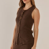 Shona Knit Vest - Espresso