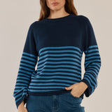 Carrie Knit Jumper - Blue Stripe