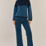 Carrie Knit Jumper - Blue Stripe