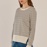 Louis Sweater - Cream/Black Stripe