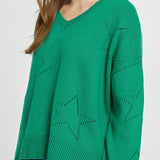 Selene Star Sweater - Green