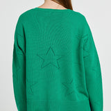 Selene Star Sweater - Green