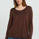 Westin Blended Wool Tee - Chocolate