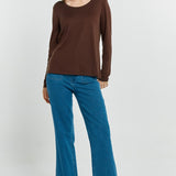 Westin Blended Wool Tee - Chocolate